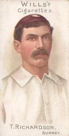 1901 Wills's Cricketer Series (Vignettes) #20 Tom Richardson Front