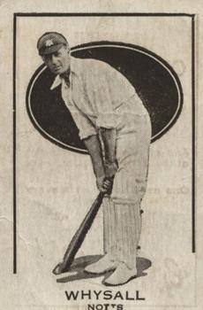 1924 G. G. Goode Club House & Milo Prominent Cricketers #NNO William Whysall Front