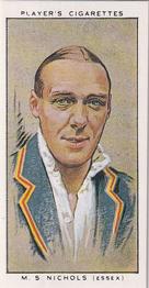 1989 Imperial Tobacco Ltd. 1934 Player's Cricketers (Reprint) #20 Stan Nichols Front