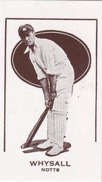 1999 Tony Sheldon Collectibles G. G. Goode Club House & Milo Prominent Cricketers (Reprint) #NNO William Whysall Front
