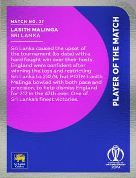 2019 Tap 'N' Play Cricket World Cup Player Of The Match #27 Lasith Malinga Back