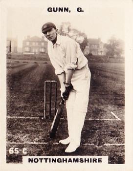 1923-25 Godfrey Phillips Cricketers #65 George Gunn Front