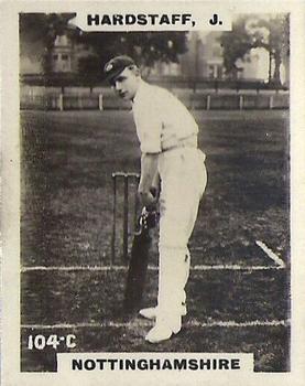 1923-25 Godfrey Phillips Cricketers #104 Joseph Hardstaff Front