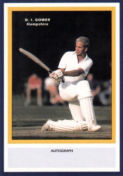 1993 County Print Services County Cricketers Autograph Series #66 David Gower Front