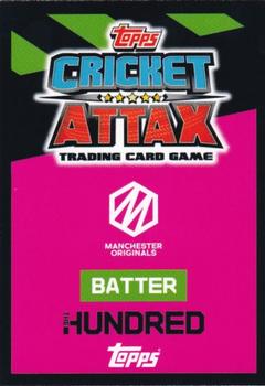2023 Topps Cricket Attax The Hundred #18 Laurie Evans Back