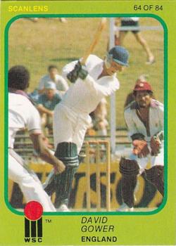 1981 Scanlens Cricket #64 David Gower Front