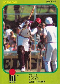 1981 Scanlens Cricket #79 Clive Lloyd Front