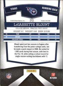 2010 Donruss Elite #170 LeGarrette Blount Back