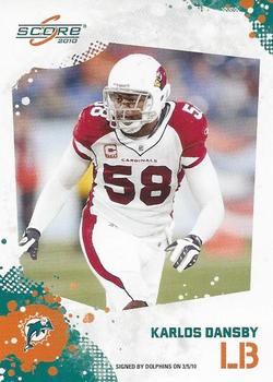 2010 Score #5 Karlos Dansby Front