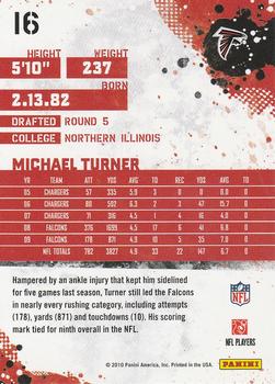 2010 Score #16 Michael Turner Back