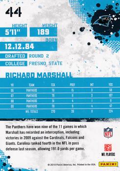 2010 Score #44 Richard Marshall Back