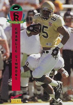 1995 Signature Rookies Signature Prime #38 Charlie Simmons Front