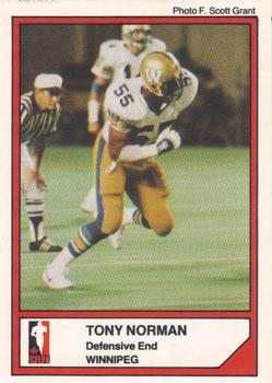1984 JOGO #89 Tony Norman Front