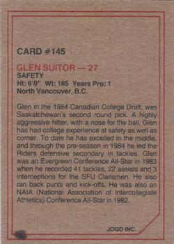1984 JOGO #145 Glen Suitor Back