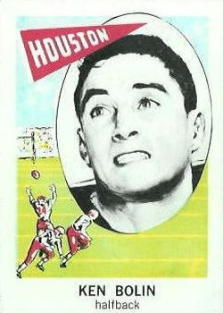 1961 Nu-Cards Football Stars #155 Ken Bolin Front
