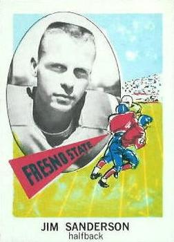 1961 Nu-Cards Football Stars #157 Jim Sanderson Front
