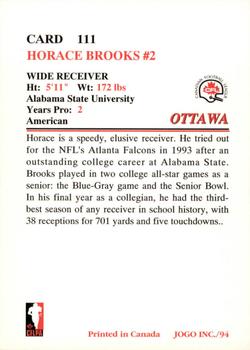 1994 JOGO #111 Horace Brooks Back