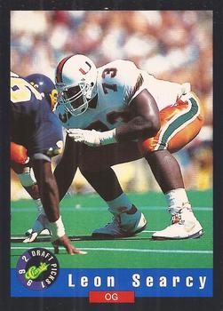1992 Classic Draft Picks #64 Leon Searcy  Front