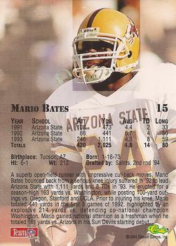 1994 Classic NFL Draft #15 Mario Bates  Back