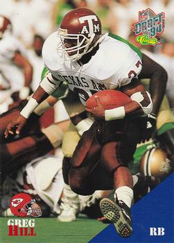 1994 Classic NFL Draft #83 Greg Hill  Front