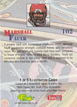 1994 Classic NFL Draft #102 Marshall Faulk  Back