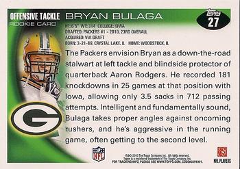 2010 Topps #27 Bryan Bulaga  Back