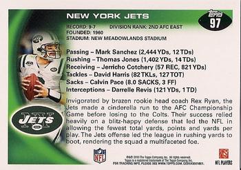 2010 Topps #97 New York Jets Back