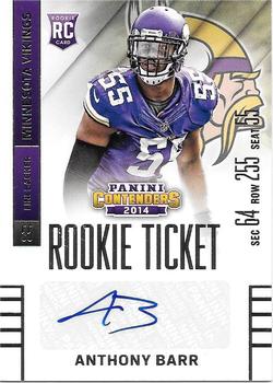 2014 Panini Contenders #103 Anthony Barr Front