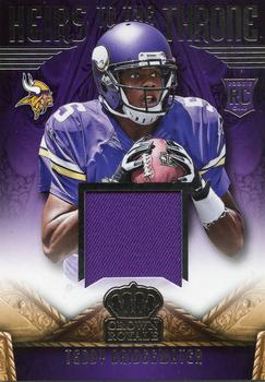 2014 Panini Crown Royale - Heirs to the Throne Materials #HT-TB Teddy Bridgewater Front