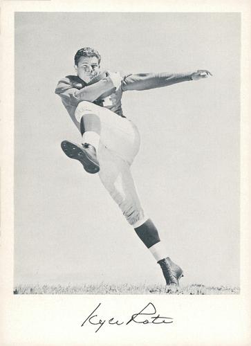 1957 Jay Publishing New York Giants #NNO Kyle Rote Front