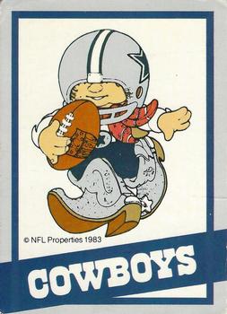 1983 NFL Properties Huddles #NNO Dallas Cowboys Front