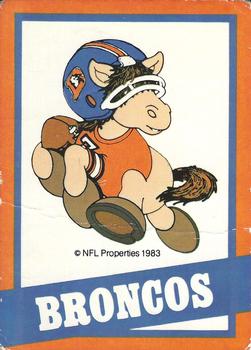 1983 NFL Properties Huddles #NNO Denver Broncos Front