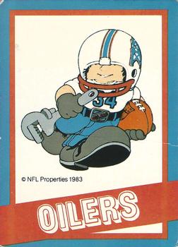 1983 NFL Properties Huddles #NNO Houston Oilers Front