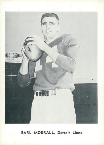 1961 Jay Publishing Detroit Lions #NNO Earl Morrall Front