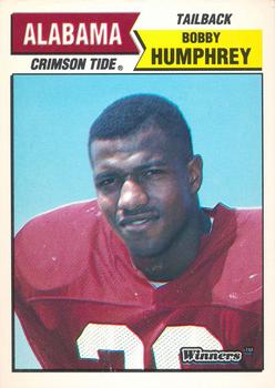 1988 Winners Alabama Crimson Tide #NNO Bobby Humphrey Front