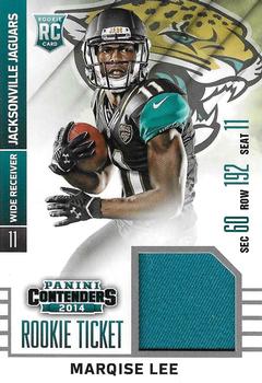 2014 Panini Contenders - Rookie Ticket Swatches #RTS-26 Marqise Lee Front