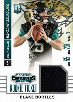 2014 Panini Contenders - Rookie Ticket Swatches #RTS-38 Blake Bortles Front