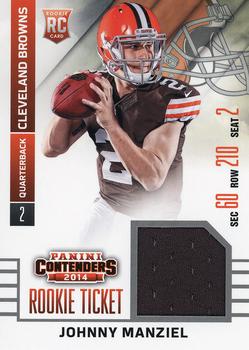 2014 Panini Contenders - Rookie Ticket Swatches #RTS-40 Johnny Manziel Front