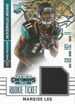2014 Panini Contenders - Rookie Ticket Swatches #RTS-26 Marqise Lee Front