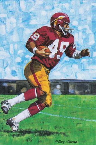 1989 Goal Line Hall of Fame Art Collection  #20 Bobby Mitchell Front
