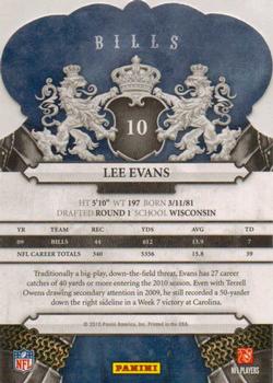 2010 Panini Crown Royale #10 Lee Evans Back