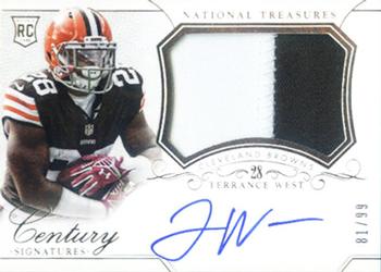 2014 Panini National Treasures #292 Terrance West Front