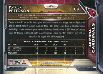 2015 Topps #45 Patrick Peterson Back