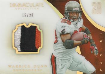 2014 Panini Immaculate Collection - Immaculate Numbers Memorabilia #IN-WD Warrick Dunn Front