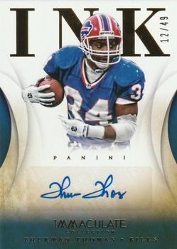 2014 Panini Immaculate Collection - Ink #20 Thurman Thomas Front