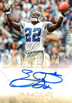 2014 Panini Immaculate Collection - Immaculate Moments Autographs #2 Emmitt Smith Front