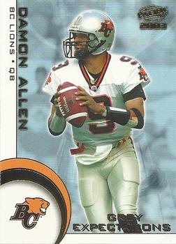 2003 Pacific  CFL - Grey Expectations #1 Damon Allen Front