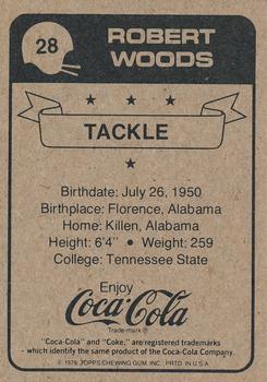 1979 Coca-Cola New Orleans Saints #28 Robert Woods Back