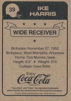 1979 Coca-Cola New Orleans Saints #39 Ike Harris Back
