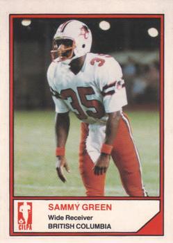 1983 JOGO CFL Limited #NNO Sammy Greene Front
